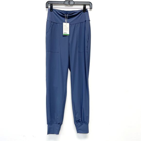 Halara Women's High Waisted Plain Side Pocket Casual Joggers Blue Size XS - Picture 1 of 4